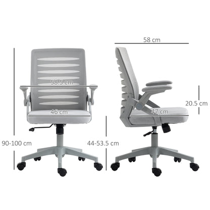 Vinsetto Mesh Office Chair, Swivel Task Computer Chair for Home with Lumbar Support