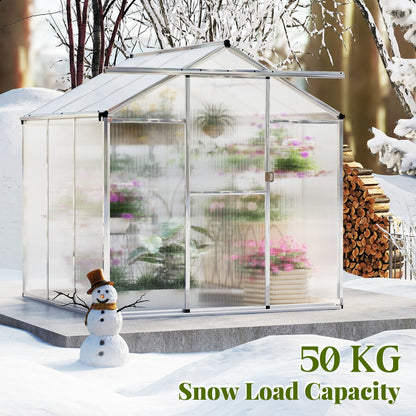 185 x 185 cm/244 x 185 cm Greenhouse Large Walk-in Green House-S