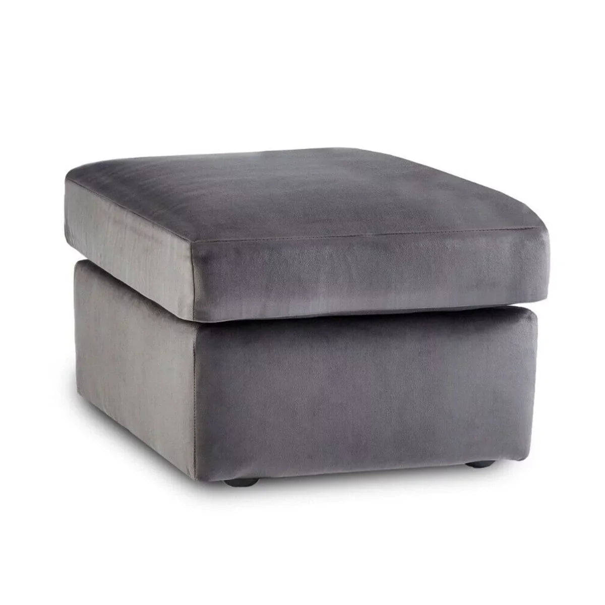 Sorretto Grey Velvet Fabric Corner Sofa - Right and Left Arm