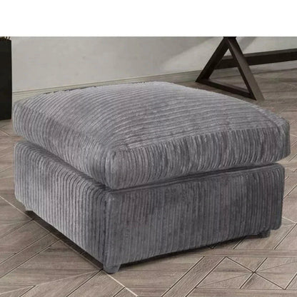 Swansea High Back Fabric Black and Grey Corner Sofa - Right and Left Arm