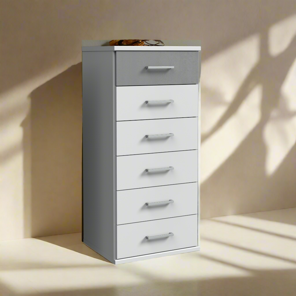 Grey Chest of Drawers COMODO Tallboy