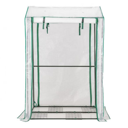 Walk-in Garden Greenhouse with Zippered Doors for Outdoor