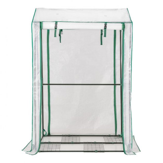 Walk-in Garden Greenhouse with Zippered Doors for Outdoor