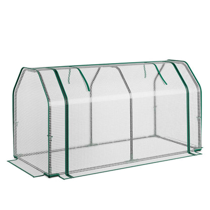 Portable Garden Greenhouse with Roll-up Zipper Door