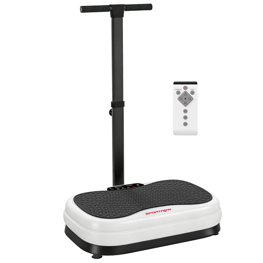 SPORTNOW Vibration Plate, with Adjustable/Removable Handle, Preset Modes, 50 Speeds