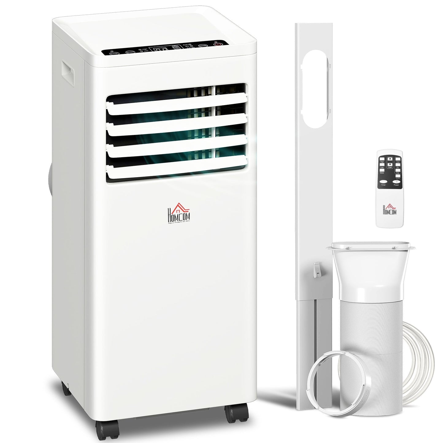 HOMCOM Portable Air Conditioner 9000 BTU, Air Conditioning Unit with Digital Display for Room up to 28m2