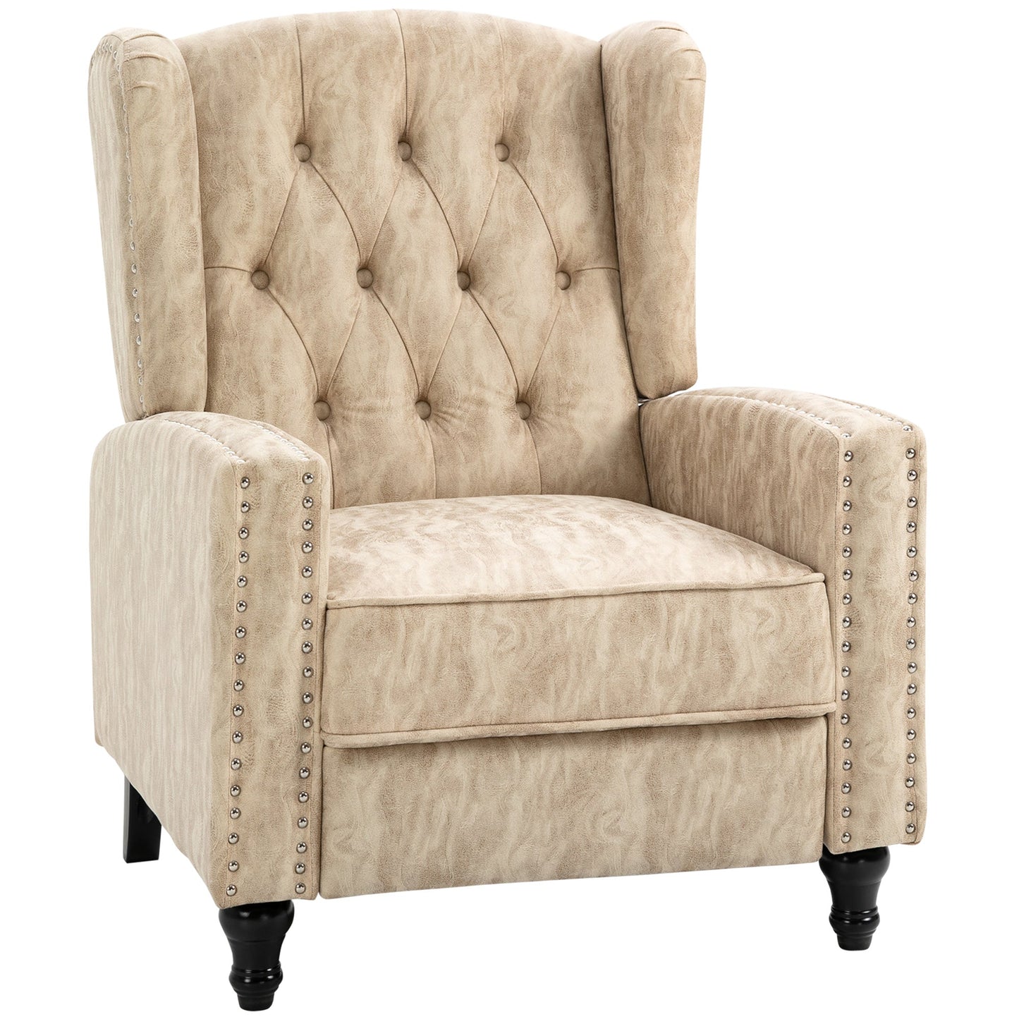 HOMCOM Chesterfield-Style Fotel rozkładany - Beżowy