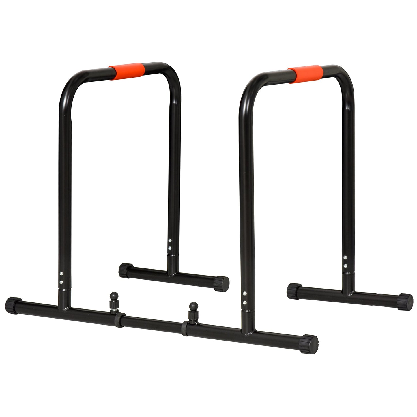 HOMCOM Multifunctional Dip Stand Station for Home Gym Fitness Equipment with Safety Connector for Tricep Dips