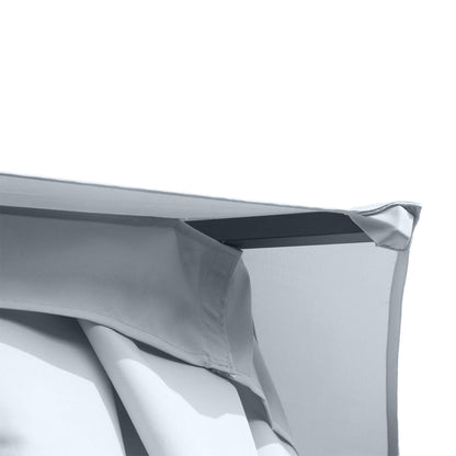 Outsunny 3 x 3(m) Hexagon Gazebo Patio Canopy Party Tent Outdoor Garden Shelter z 2-poziomowym dachem i panelem bocznym - szary