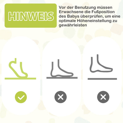 Baby Activity Center with Interactive Toys Musical Tray, Height Adjustable Toddler Spinning Top Yellow