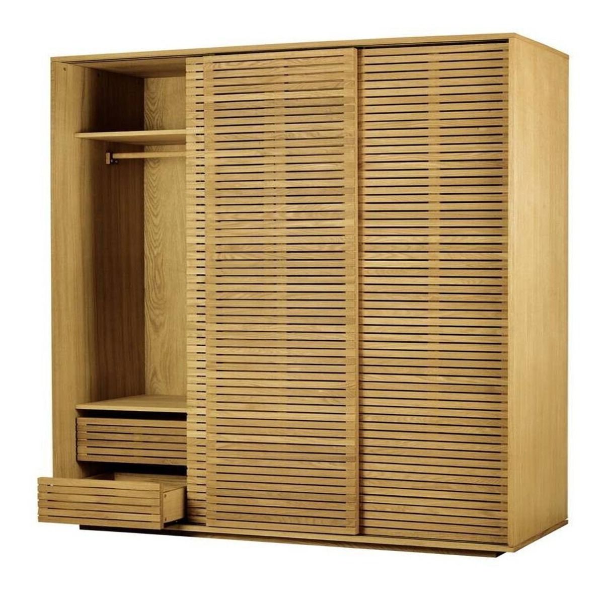 Zenith Prime 3 Door Sliding Wardrobe - Oak