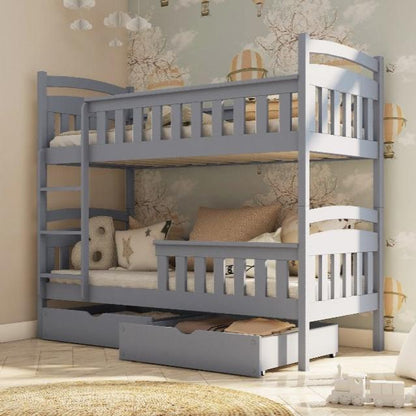 Wooden Bunk Bed Harry with Storage