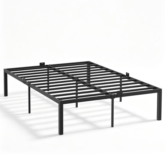Heavy-Duty Platform Bed in Black