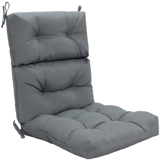 High Back Chair Cushion in Grey
