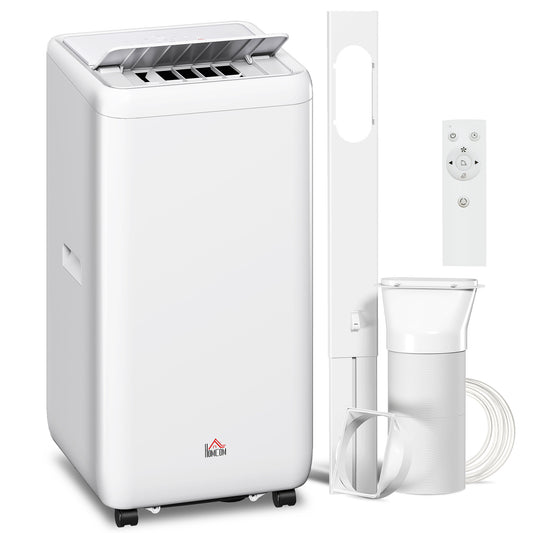 HOMCOM 12,000 BTU 5-in-1 Mobile Air Conditioner, 35m² Radius - White