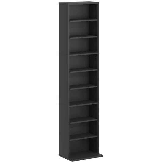 HOMCOM 260 Narrow CD Storage Unit - Black