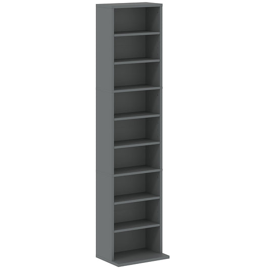 HOMCOM 260 Narrow CD Storage Unit - Grey
