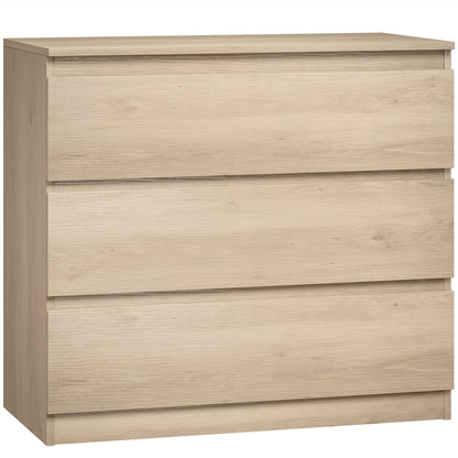 HOMCOM 3-Drawer Storage Organiser Unit in Oak