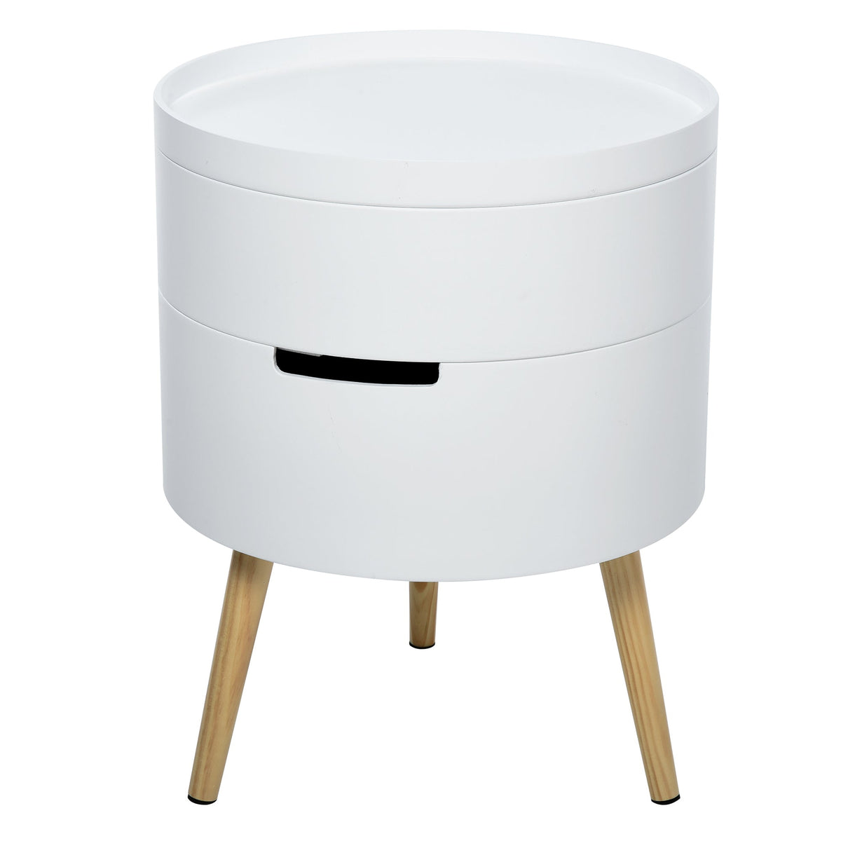 HOMCOM 3-Tier Coffee Table in White