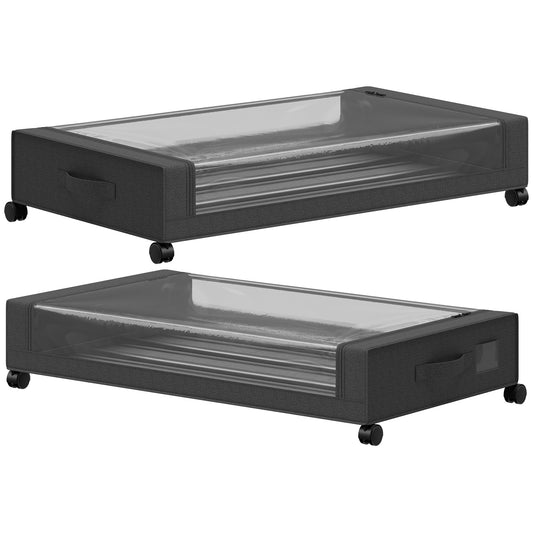 HOMCOM 40L Under Bed in Black