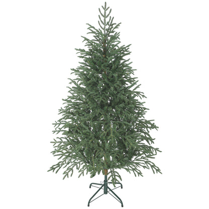 HOMCOM 5 ft Full Spruce Christmas Tree with Realistic Dense Tips, Easy Assembly - Green