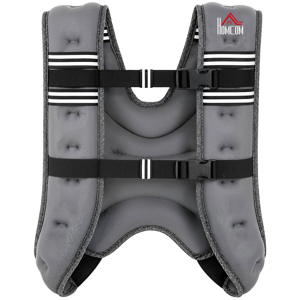 HOMCOM 5KG Weighted Vest, Running Weight Vest with Adjustable Strap, Convenient Pocket and Reflective Strips for Men and Women