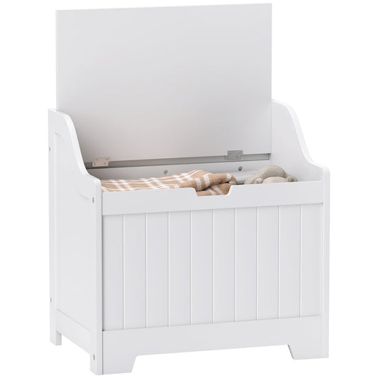 HOMCOM 61L Home Storage Chest in White