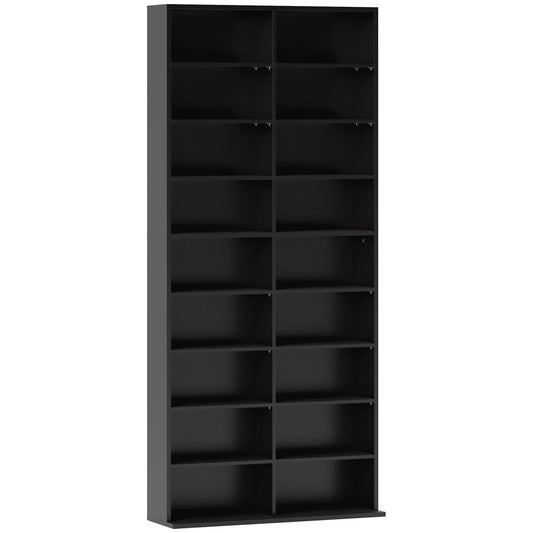 HOMCOM 640 CD Storage Tower - Black
