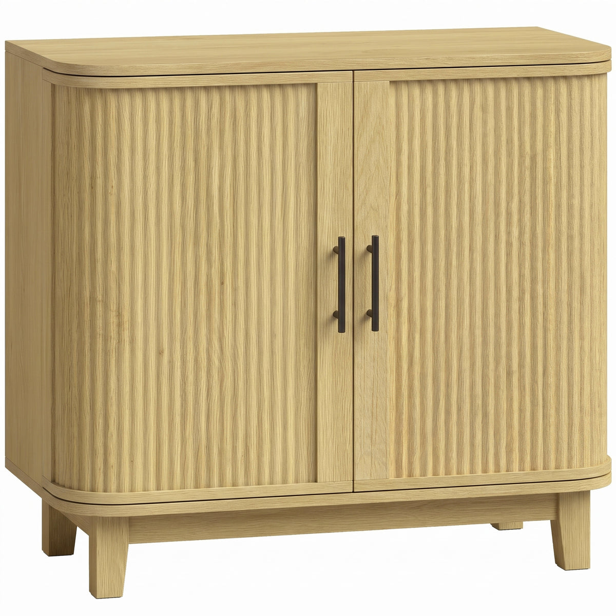 HOMCOM 80cm Sideboard Buffet Cabinet in Oak