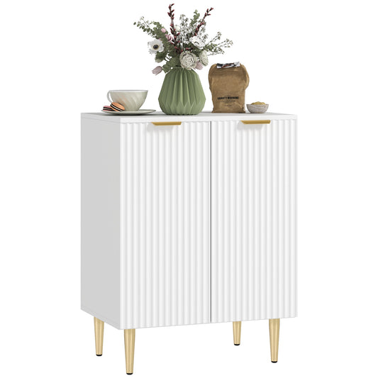 HOMCOM Adjustable Shelf Sideboard in White
