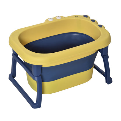 HOMCOM Baby Bathtub in Yellow