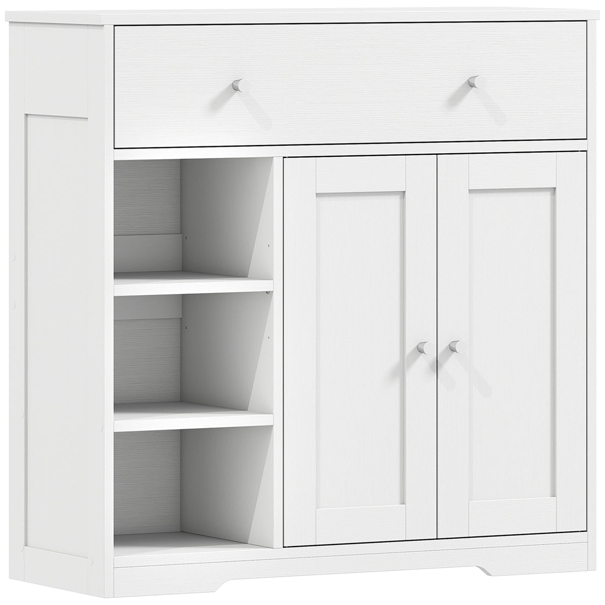 HOMCOM Bathroom Floor Cabinet in White