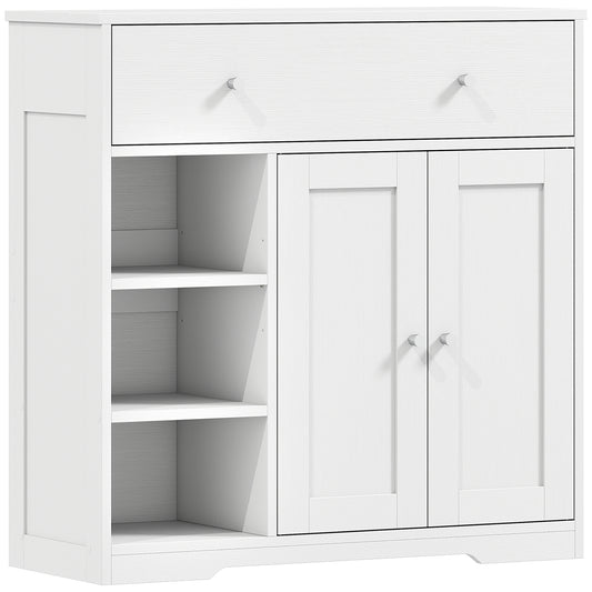 HOMCOM Bathroom Floor Cabinet in White