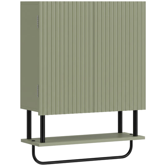 HOMCOM Bathroom Wall Cabinet in Green