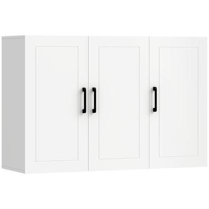 HOMCOM Bathroom Wall Cabinet in White