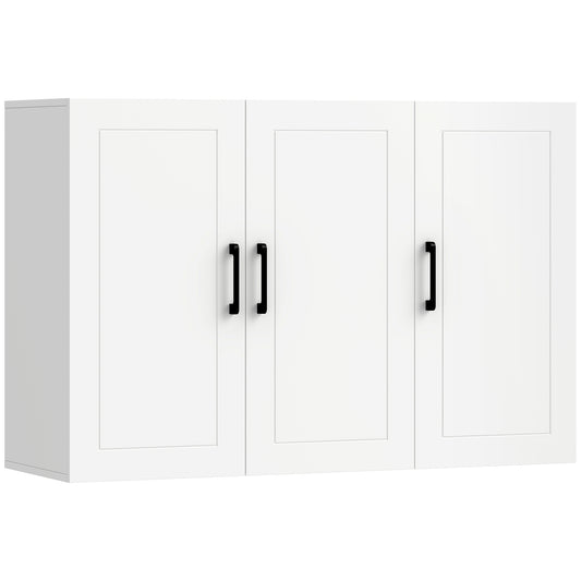 HOMCOM Bathroom Wall Cabinet in White