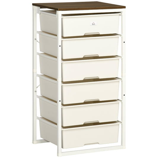 HOMCOM Bedroom Chest of Drawers in White