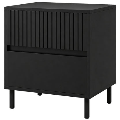 HOMCOM Bedside Cabinet in Black