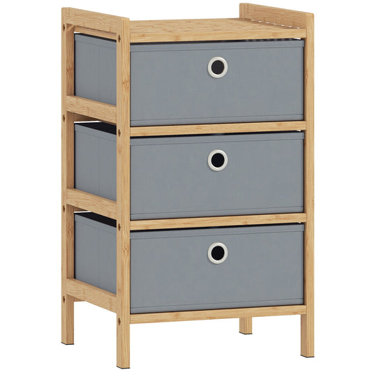 HOMCOM Chest of Drawers in Light Grey