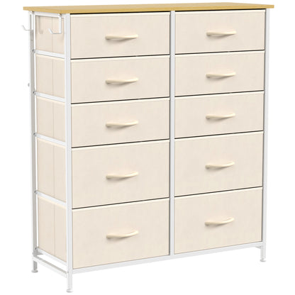 HOMCOM Chest of Drawers in Beige