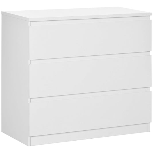 HOMCOM Chest of Three Drawers in White