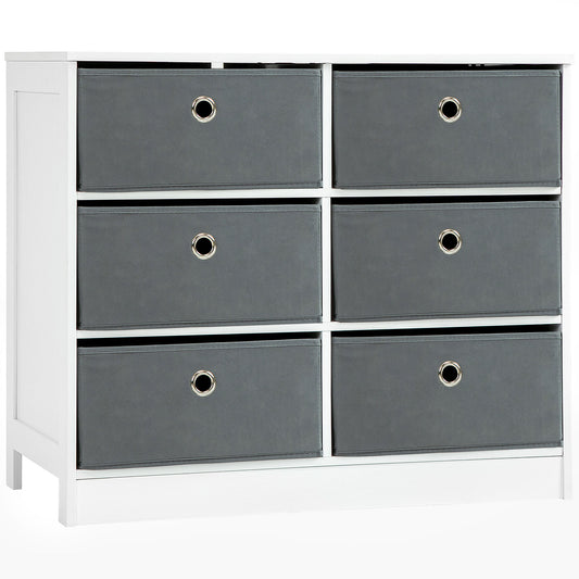HOMCOM Chests of Drawer in White and Grey