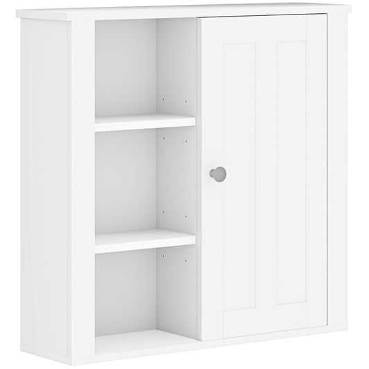 HOMCOM Clean and Simple Bathroom Storage Cabinet in White