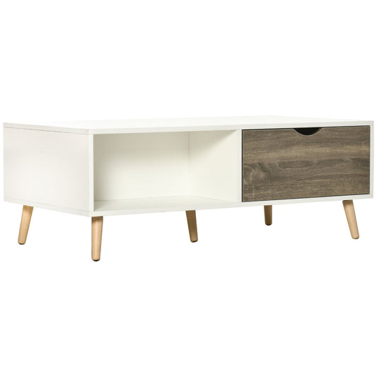 HOMCOM Coffee Table in White