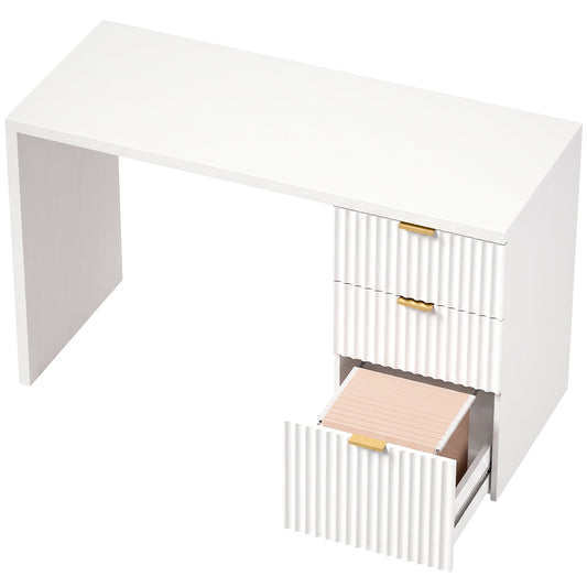 HOMCOM Computer Desk in White
