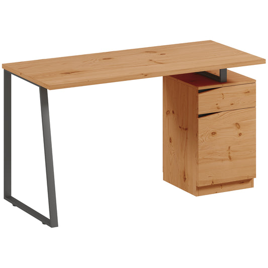 HOMCOM Computer Desk in a Natural Wood Finish
