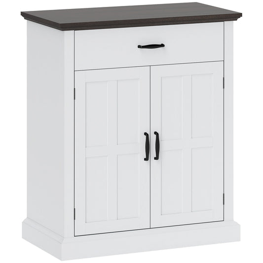 HOMCOM Farmhouse Sideboard in White