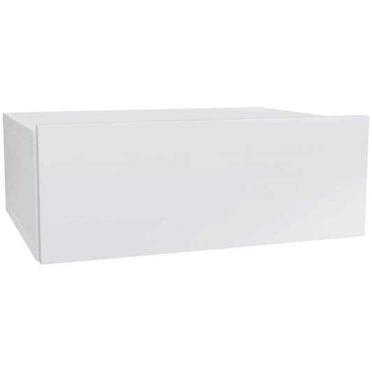HOMCOM Floating Bedside Table in White