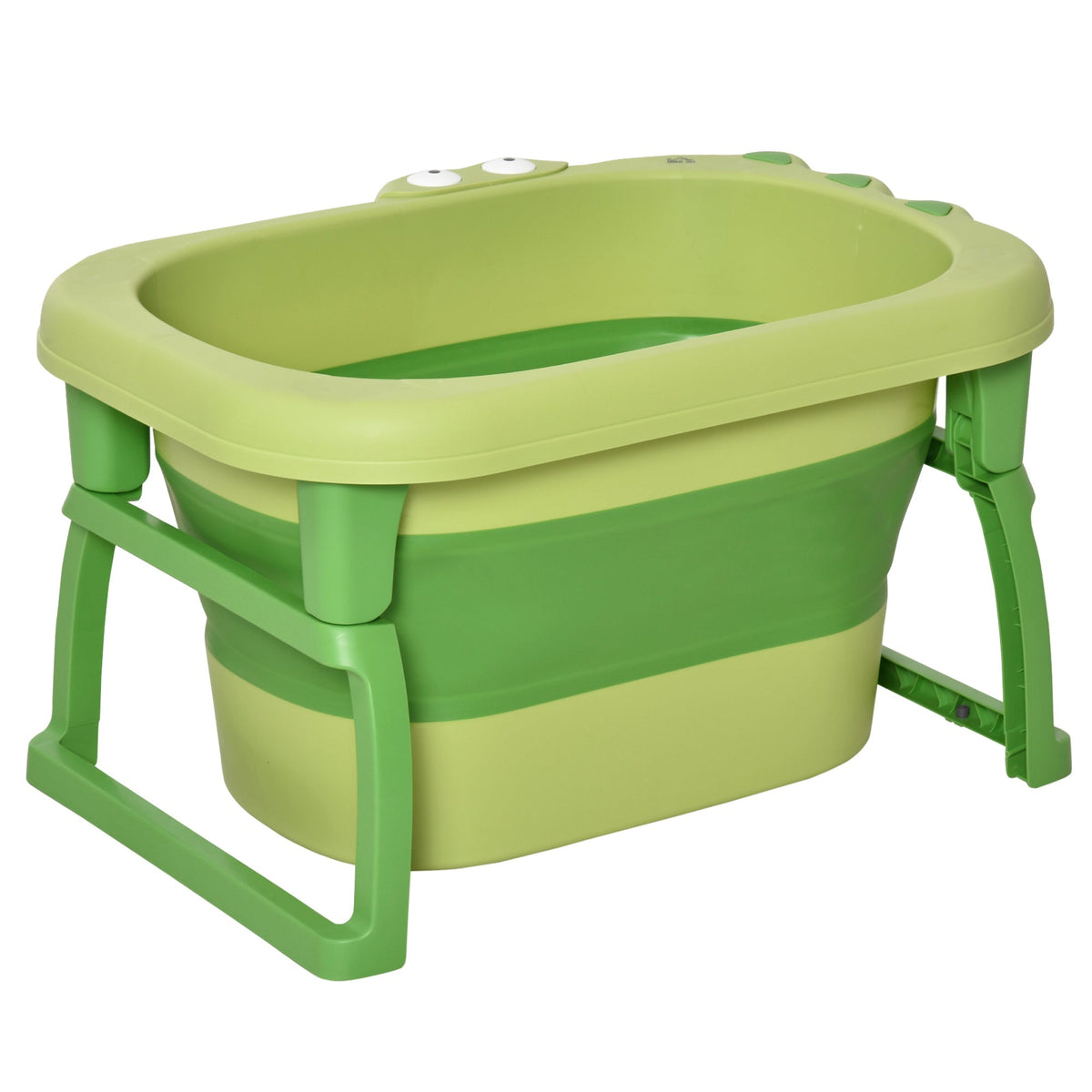 HOMCOM Foldable Baby Bathtub in Green