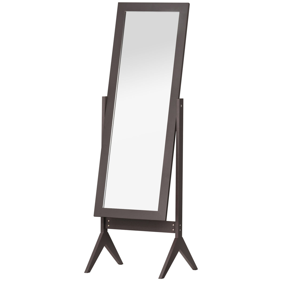 HOMCOM Full Length Mirror in Brown
